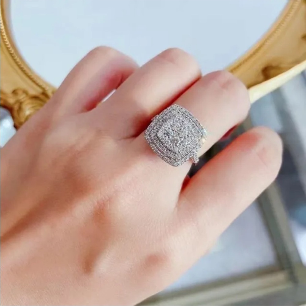DIAMOND WEDDING RING ENGAGEMENT RING - Picture 12 of 14
